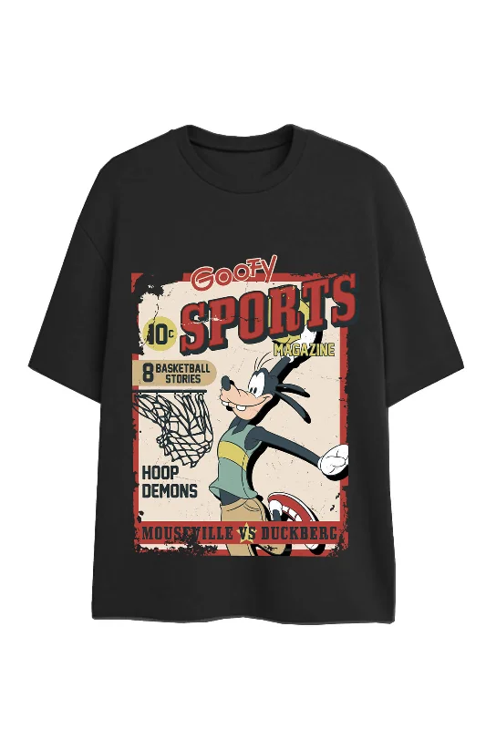 Men's eco - friendly recycled t - shirts for sustainable fashion choicesGoofy Sports Oversized T-shirt