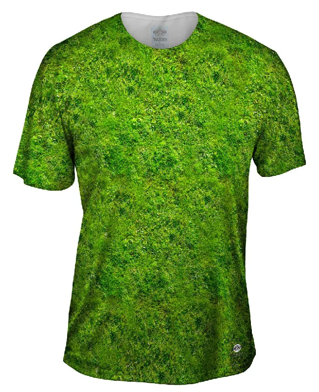 Men's lightweight performance t - shirts for running marathonsGrassy Field
