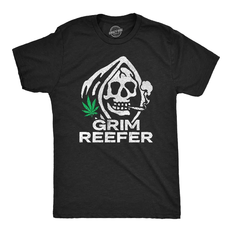 Men's polo t - shirts with a contrast collar for a preppy lookGrim Reefer Men's T Shirt Men's polo t - shirts with a contrast collar for a preppy lookGrim Reefer Men's T Shirt