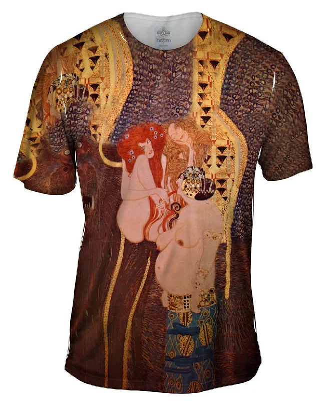 Men's plus - size pocket t - shirts with a classic lookGustav Klimt -"Beethovenfries" (1902)