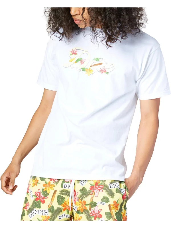 Men's plus - size pocket t - shirts with a classic lookHavana Mens Graphic Cotton Logo T-Shirt
