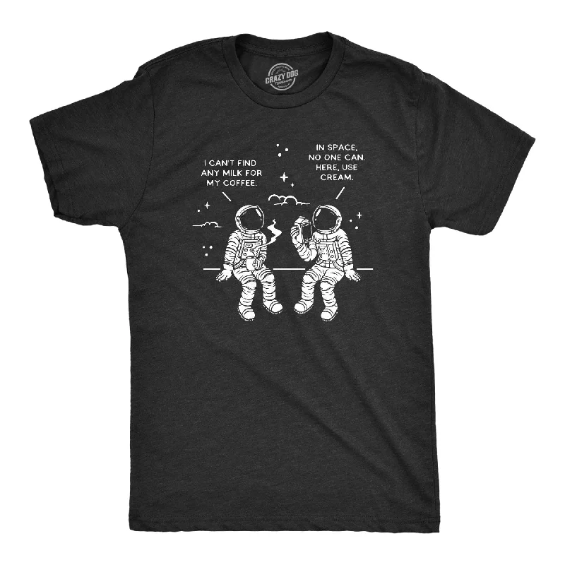 Men's organic cotton crew - neck t - shirts for everyday comfortHere Use Cream Men's T Shirt