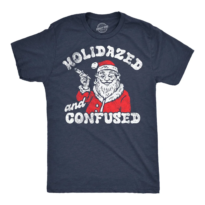 Men's organic cotton crew - neck t - shirts for everyday comfortHolidazed And Confused Men's T Shirt Men's organic cotton crew - neck t - shirts for everyday comfortHolidazed And Confused Men's T Shirt
