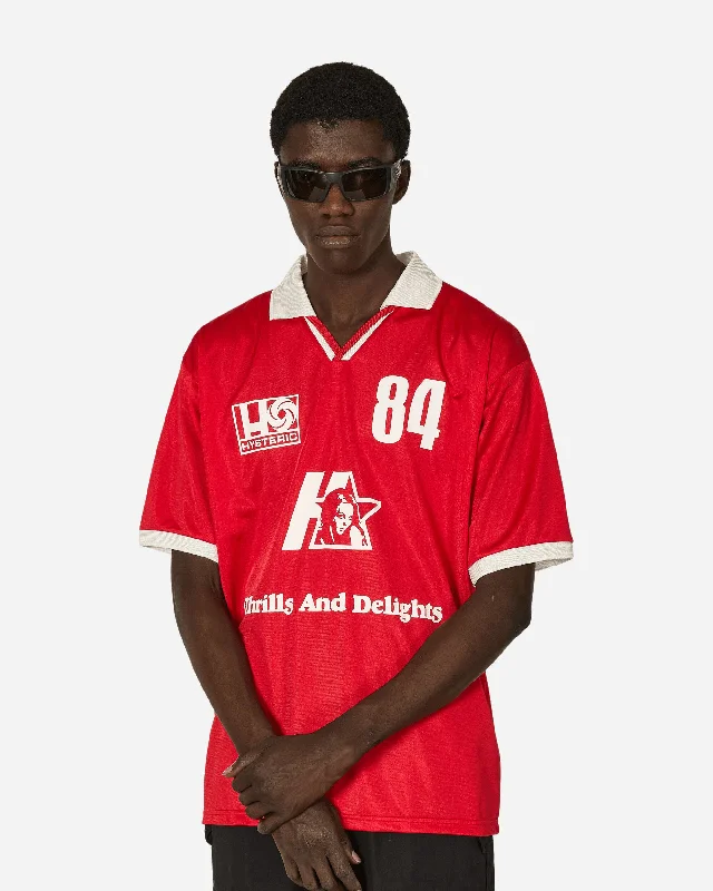 Men's lightweight performance t - shirts for running marathonsHYSTERIC84 Jersey Red