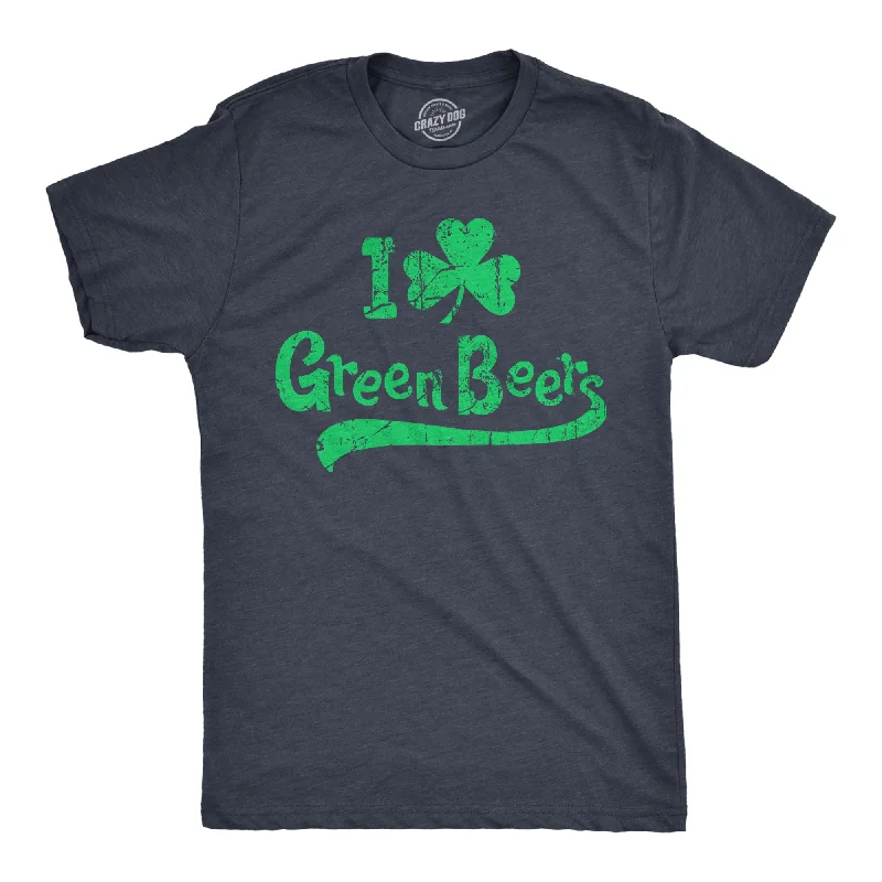 Men's antimicrobial t - shirts for odor - free freshness during travelI Clover Green Beers Men's T Shirt Men's antimicrobial t - shirts for odor - free freshness during travelI Clover Green Beers Men's T Shirt