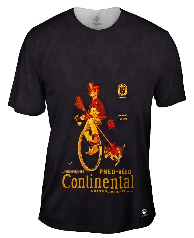 Men's organic cotton crew - neck t - shirts for everyday comfort"If Only I Had A Continental Bicycle Tire Advertising Poster"