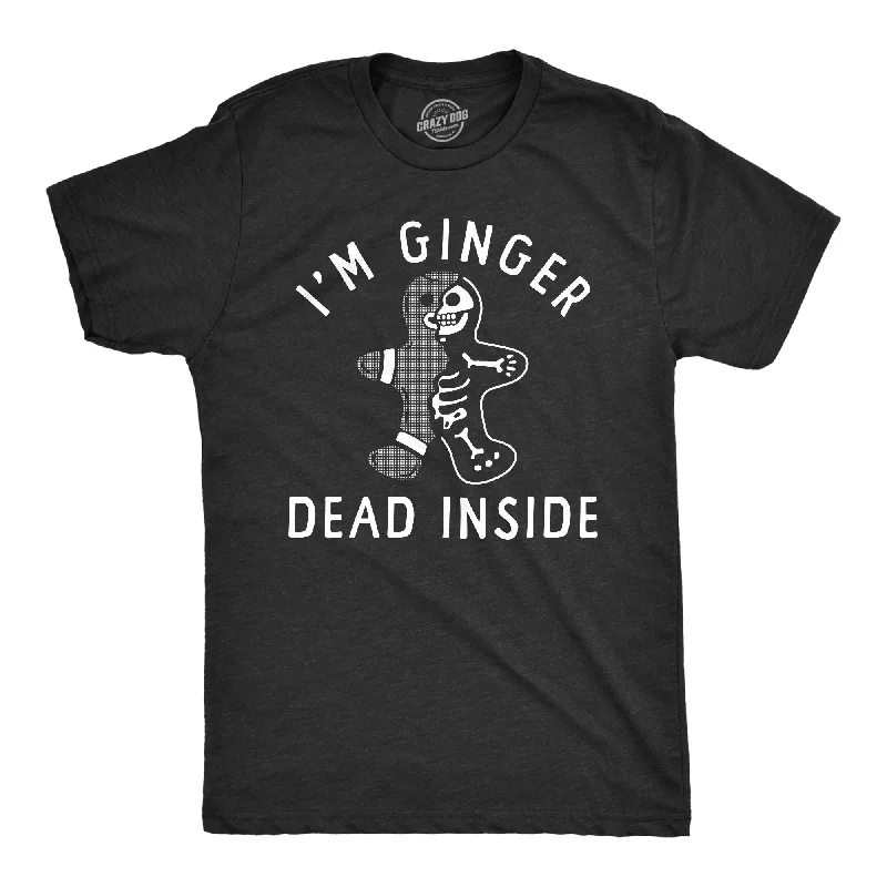 Men's tie - dye t - shirts with a bohemian styleIm Ginger Dead Inside Men's T Shirt