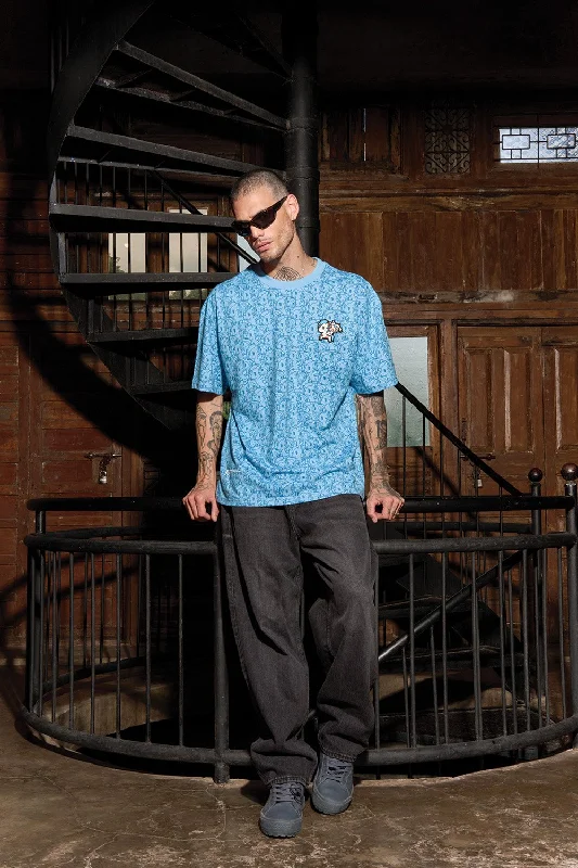 Men's long - sleeve henley t - shirts with button - down placketsIt's Moos tokidoki Oversized T-shirt