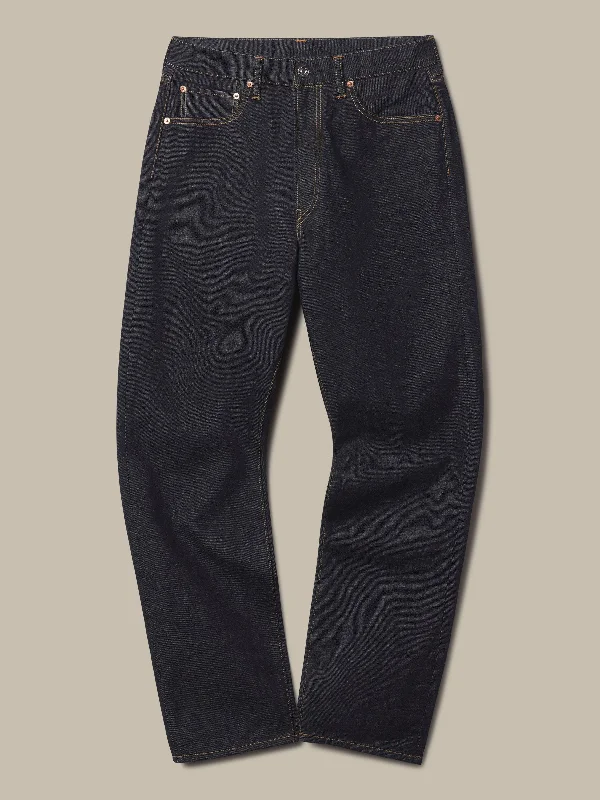 Men's drawstring casual jogger pants for comfortable workoutsJ.PRESS x BUCK MASON 5 POCKET JAPANESE DENIM JEANS- BLUE