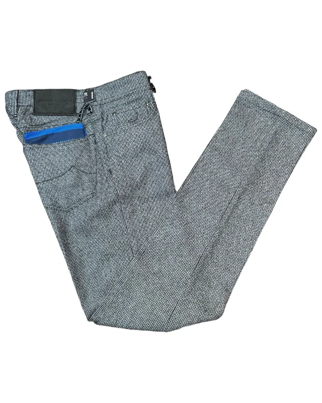 Men's elastic waistband casual lounge pants for lazy days at homeJACOB COHEN Hounds Pant Black Grey