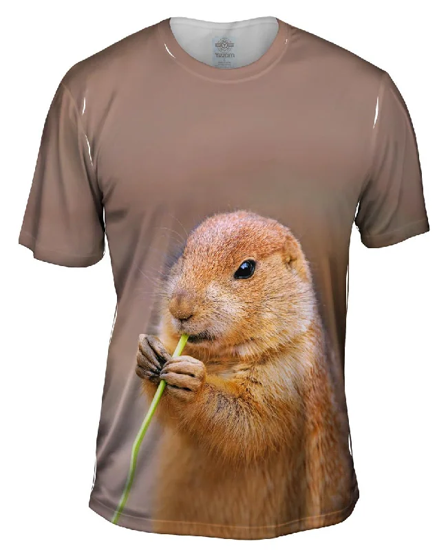 Men's lightweight performance t - shirts for running marathonsJuicy Grass Prairie Dog Men's lightweight performance t - shirts for running marathonsJuicy Grass Prairie Dog