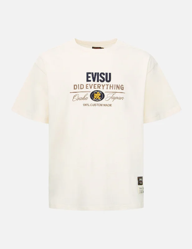 Men's mock - neck t - shirts with a modern and sleek styleKanji Emboridery T-shirt