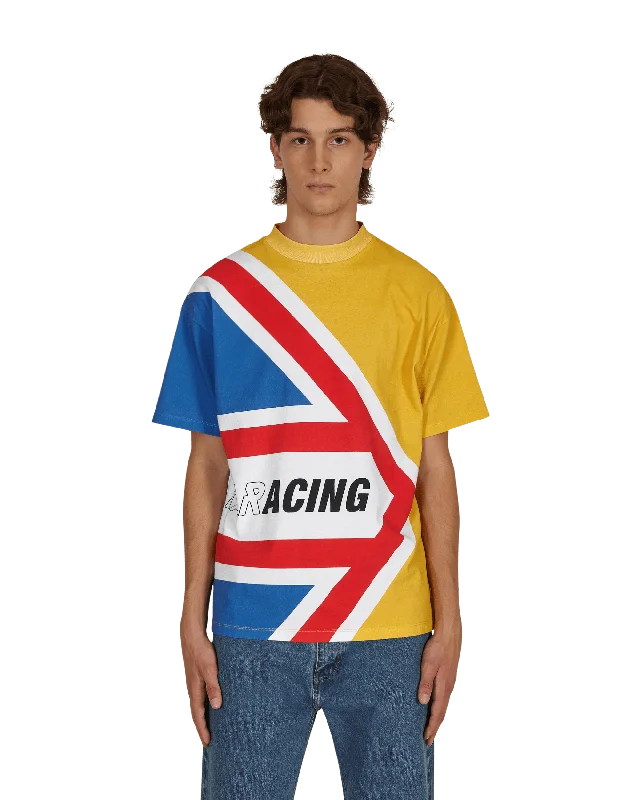 Men's v - neck muscle t - shirts for a body - building aestheticKaracing Helmet Graphic T-Shirt Multicolor