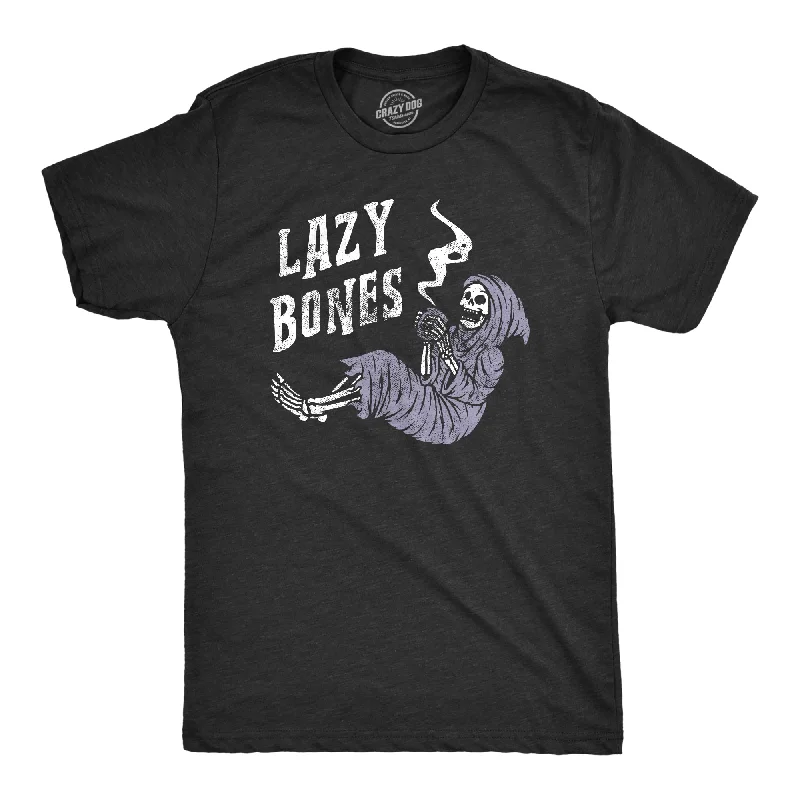 Men's v - neck muscle t - shirts for a body - building aestheticLazy Bones Men's T Shirt