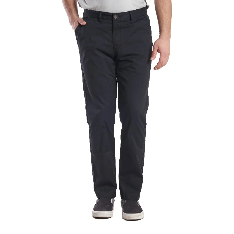Men's relaxed fit casual chino pants for weekend brunchesLightweight Stretch Chinos Standard Fit - Black