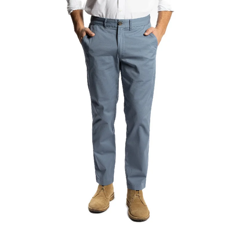 Men's wide - leg casual linen blend pants for a relaxed beachside lookLightweight Stretch Chinos Standard Fit - Slate