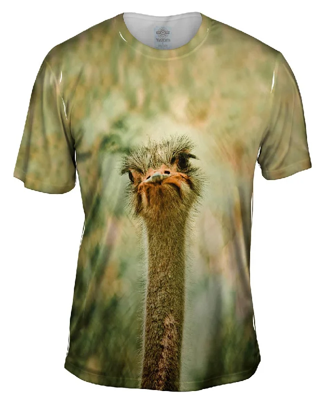 Men's UV - protection t - shirts for outdoor activities in the sunLone Ostrich