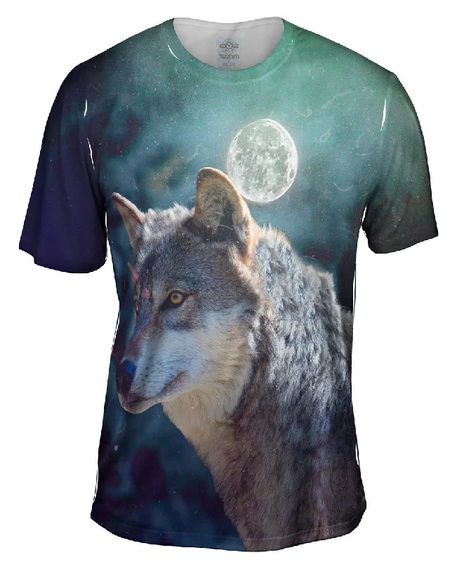 Men's tie - dye t - shirts with a bohemian styleLuna Wolf