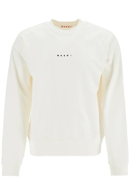 Men's thermal t - shirts with a high - neck design for cold weatherMarni Men's 'Oversized Organic Cotton Sweat