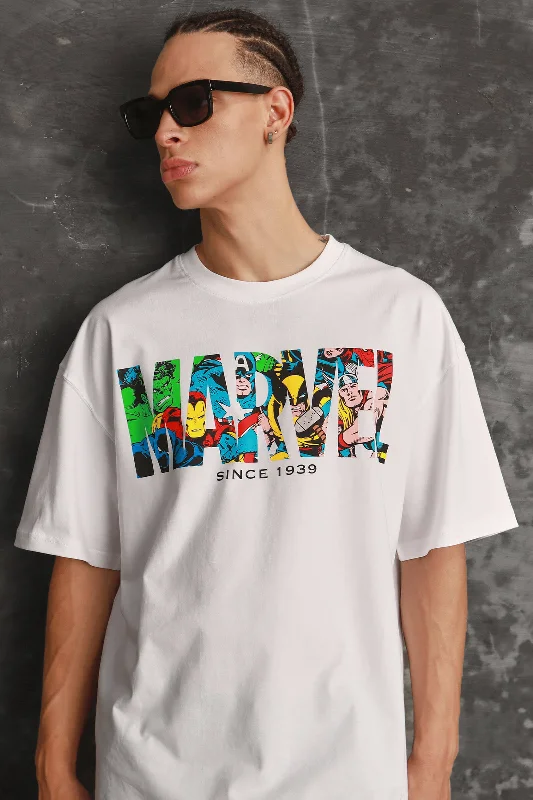 Men's tie - dye t - shirts with a bohemian styleMarvel Signature Oversized T-shirt