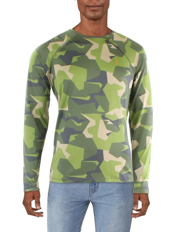 Men's moisture - wicking athletic t - shirts for intense workoutsMens Camouflage Polyester T-Shirt