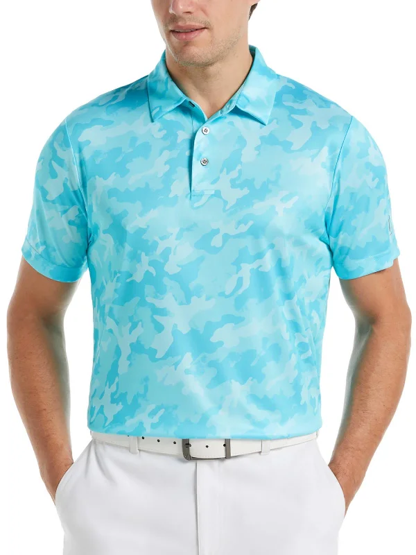 Men's smart - casual checkered t - shirts for semi - formal occasionsMens Collar Camouflage Polo Men's smart - casual checkered t - shirts for semi - formal occasionsMens Collar Camouflage Polo
