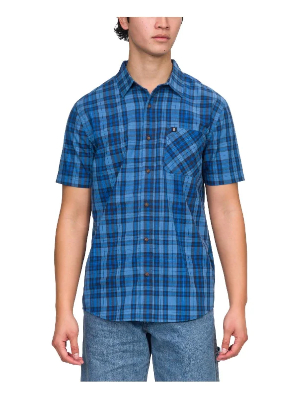 Men's eco - friendly recycled t - shirts for sustainable fashion choicesMens Collared Pocket Button-Down Shirt