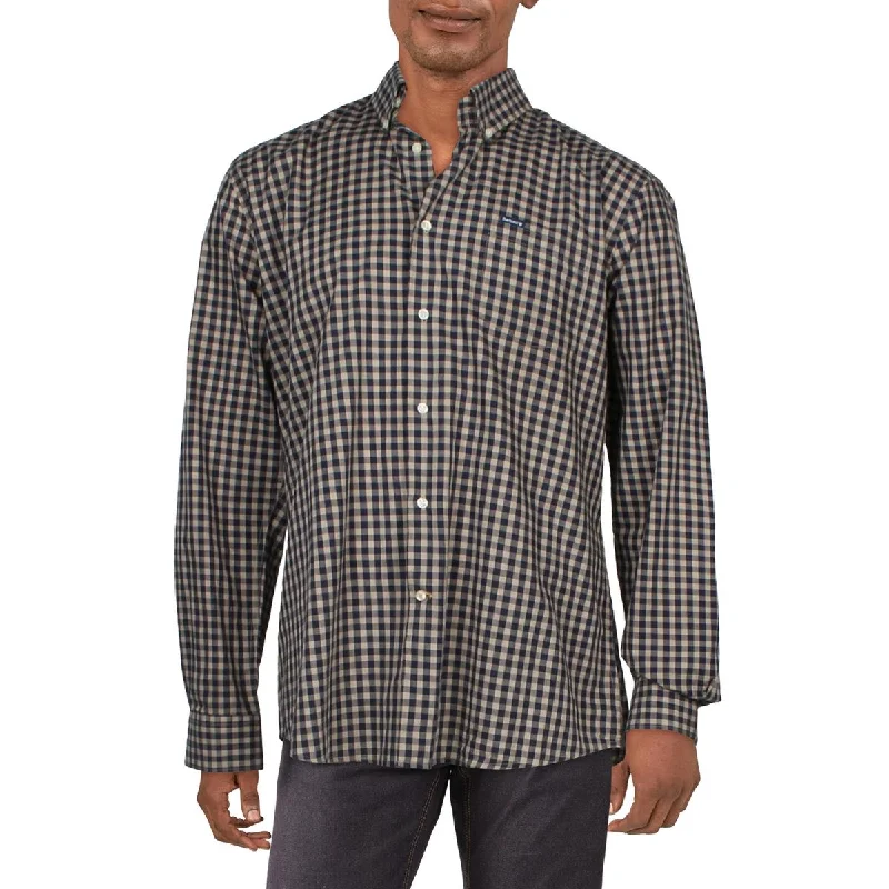 Men's organic cotton crew - neck t - shirts for everyday comfortMens Cotton Checkered Button-Down Shirt Men's organic cotton crew - neck t - shirts for everyday comfortMens Cotton Checkered Button-Down Shirt