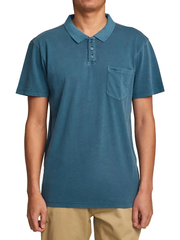 Men's ribbed t - shirts with a textured finish for added styleMens Cotton Faded Polo Men's ribbed t - shirts with a textured finish for added styleMens Cotton Faded Polo