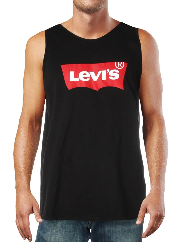 Men's moisture - wicking athletic t - shirts for intense workoutsMens Cotton Logo Tank Top Men's moisture - wicking athletic t - shirts for intense workoutsMens Cotton Logo Tank Top