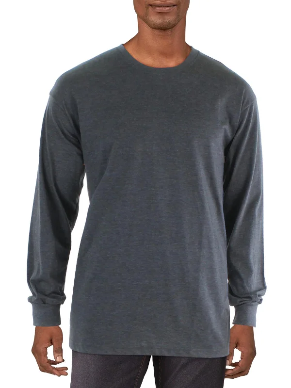 Men's v - neck muscle t - shirts for a body - building aestheticMens Heathered Knit T-Shirt