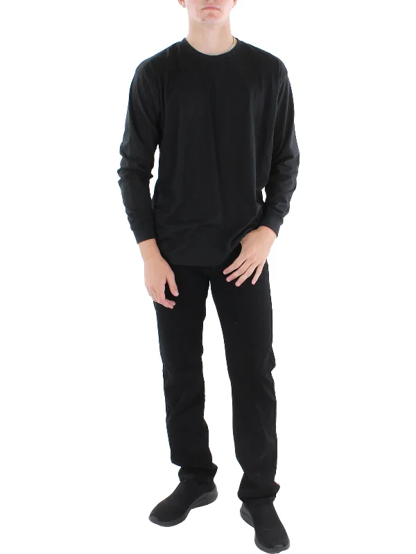 Men's moisture - wicking athletic t - shirts for intense workoutsMens Jersey Crewneck T-Shirt