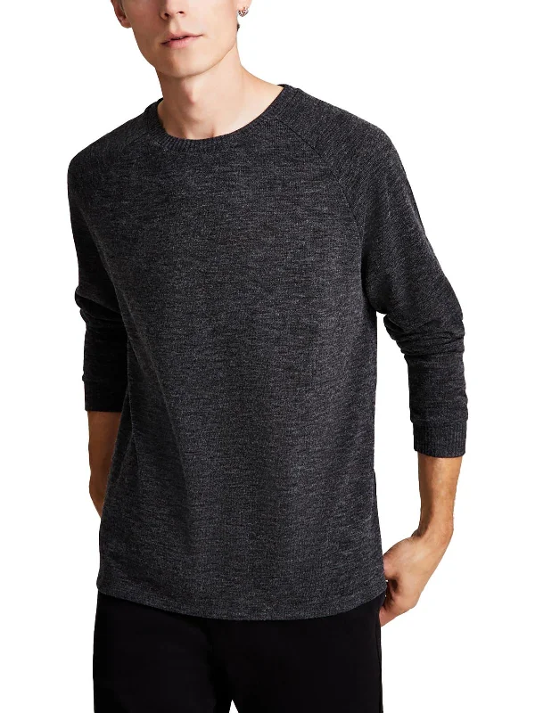 Men's button - front t - shirts with a unique artistic printMens Knit Long Sleeve T-Shirt Men's button - front t - shirts with a unique artistic printMens Knit Long Sleeve T-Shirt
