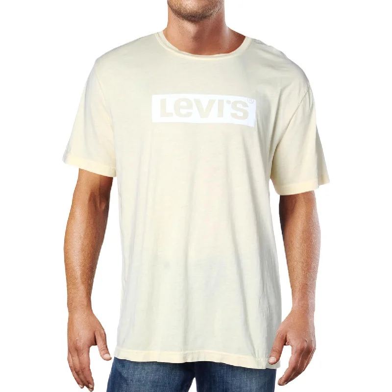 Men's slim - fit graphic t - shirts with vintage rock band printsMens Logo Short Sleeve T-Shirt Men's slim - fit graphic t - shirts with vintage rock band printsMens Logo Short Sleeve T-Shirt