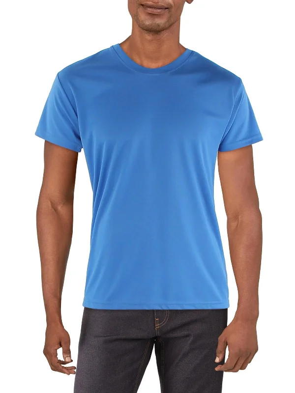 Men's eco - friendly recycled t - shirts for sustainable fashion choicesMens Moisture Wicking Crewneck T-Shirt
