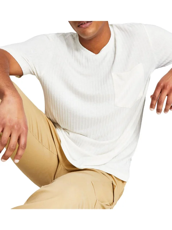 Men's button - front t - shirts with a unique artistic printMens Ribbed Pocket T-Shirt Men's button - front t - shirts with a unique artistic printMens Ribbed Pocket T-Shirt