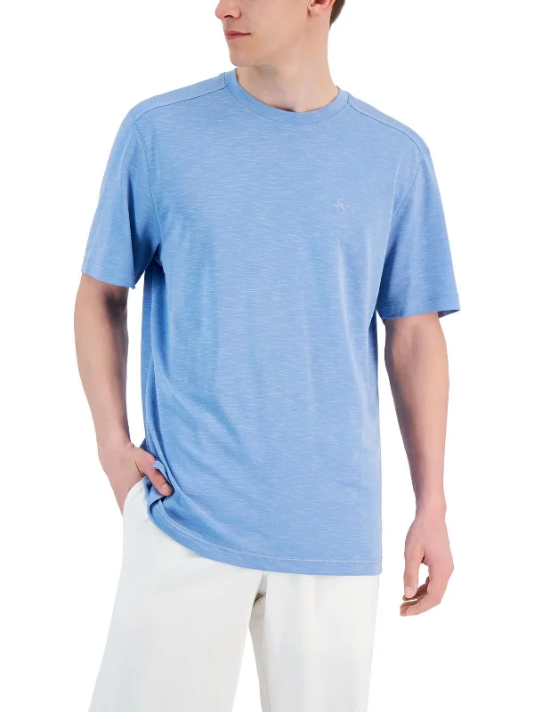 Men's plus - size pocket t - shirts with a classic lookMens Textured Tencel Polo