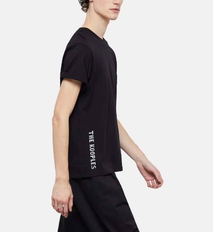 Men's lightweight performance t - shirts for running marathonsMen's The Kooples Black Logo T-shirt
