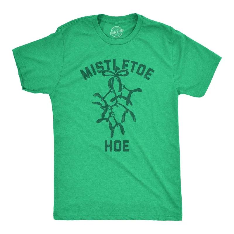 Men's smart - casual checkered t - shirts for semi - formal occasionsMistletoe Hoe Men's T Shirt