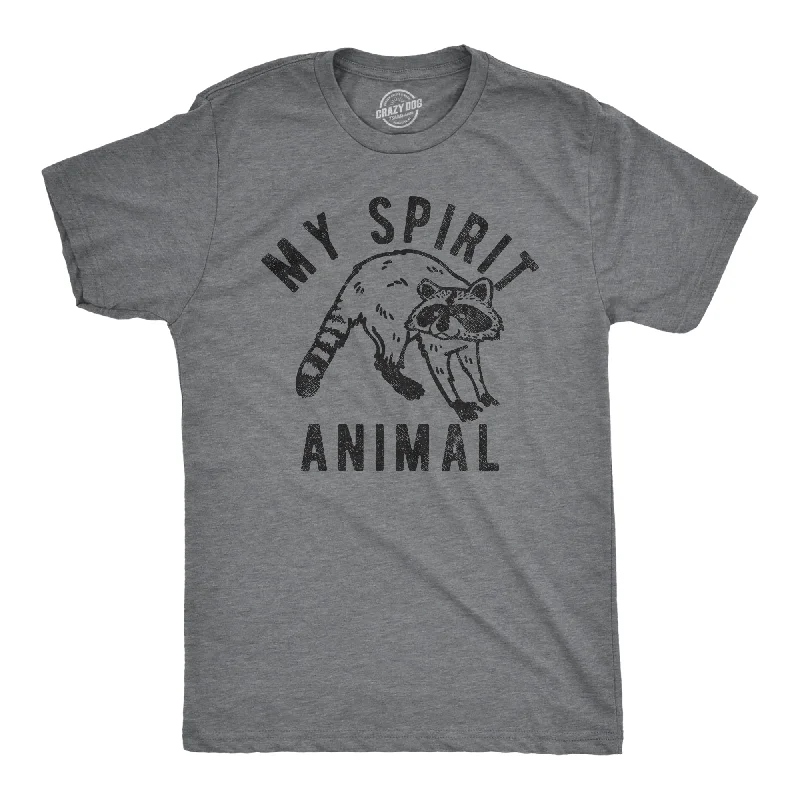 Men's plus - size pocket t - shirts with a classic lookMy Spirit Animal Raccoon Men's T Shirt Men's plus - size pocket t - shirts with a classic lookMy Spirit Animal Raccoon Men's T Shirt