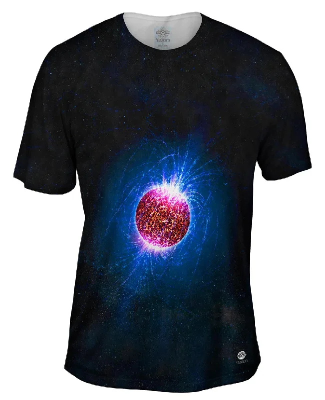 Men's printed Hawaiian t - shirts for tropical vacationsNeutron Star Illustrated