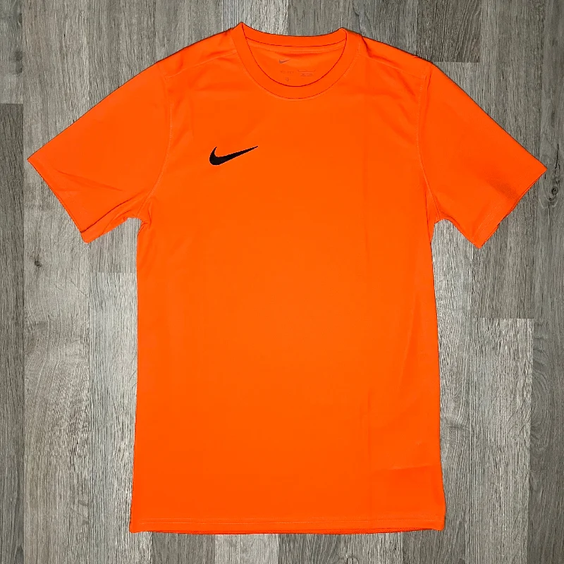 Men's polo t - shirts with a contrast collar for a preppy lookNike Dri-Fit Tee Orange