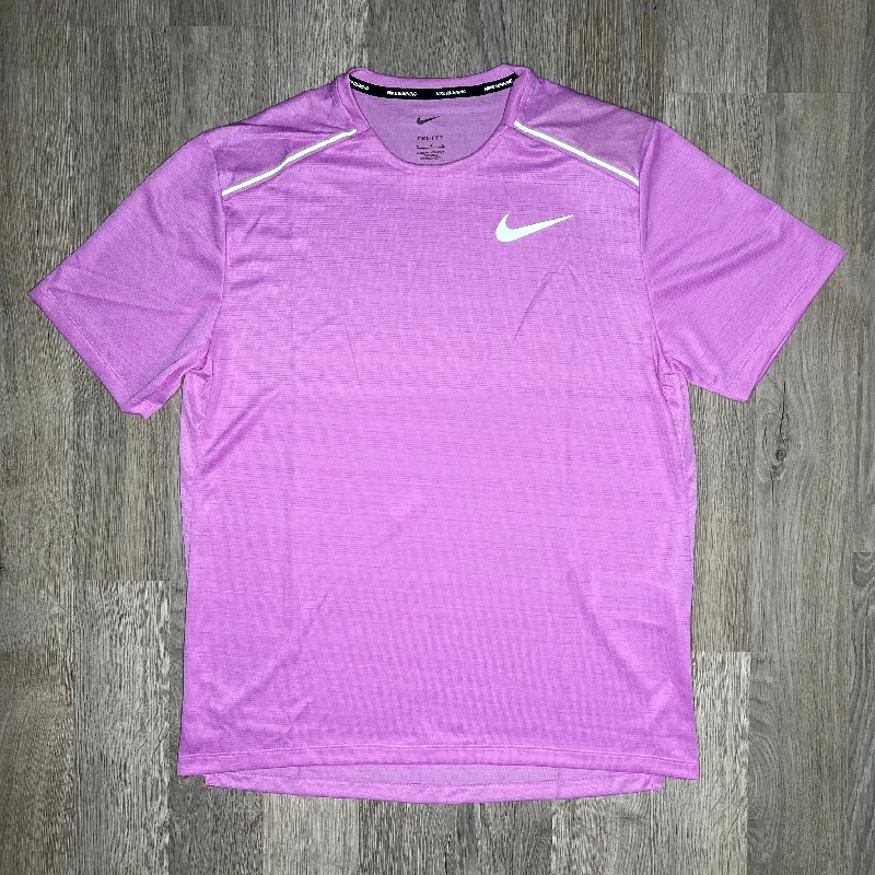 Men's antimicrobial t - shirts for odor - free freshness during travelNike Miler Tee Rush Fuchsia Men's antimicrobial t - shirts for odor - free freshness during travelNike Miler Tee Rush Fuchsia