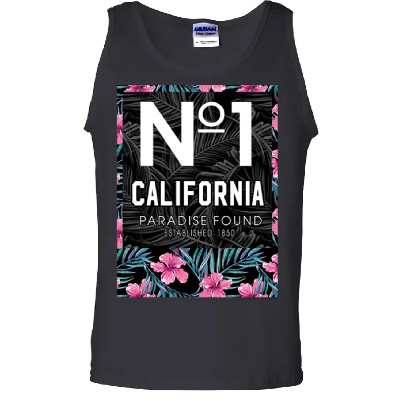 Men's lightweight performance t - shirts for running marathonsNo 1 California Paradise Found Asst Colors Tank Top Men's lightweight performance t - shirts for running marathonsNo 1 California Paradise Found Asst Colors Tank Top