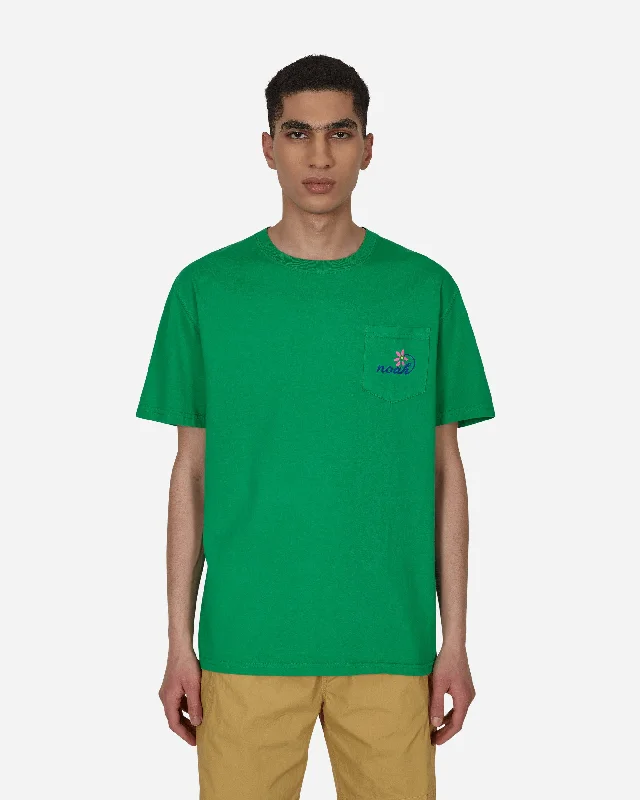 Men's long - sleeve henley t - shirts with button - down placketsFlorist Pocket T-Shirt Green Men's long - sleeve henley t - shirts with button - down placketsFlorist Pocket T-Shirt Green