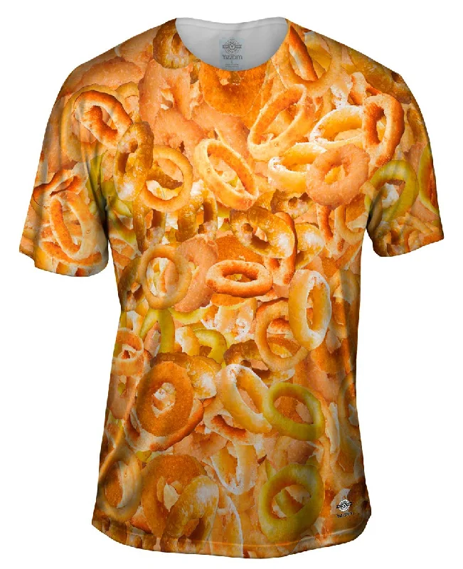 Men's ribbed t - shirts with a textured finish for added styleOnion Ring Feast Jumbo Men's ribbed t - shirts with a textured finish for added styleOnion Ring Feast Jumbo