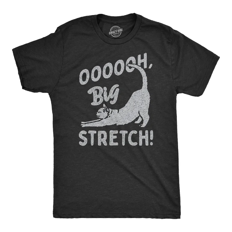Men's tie - dye t - shirts with a bohemian styleOOOOOH Big Stretch Cat Men's T Shirt
