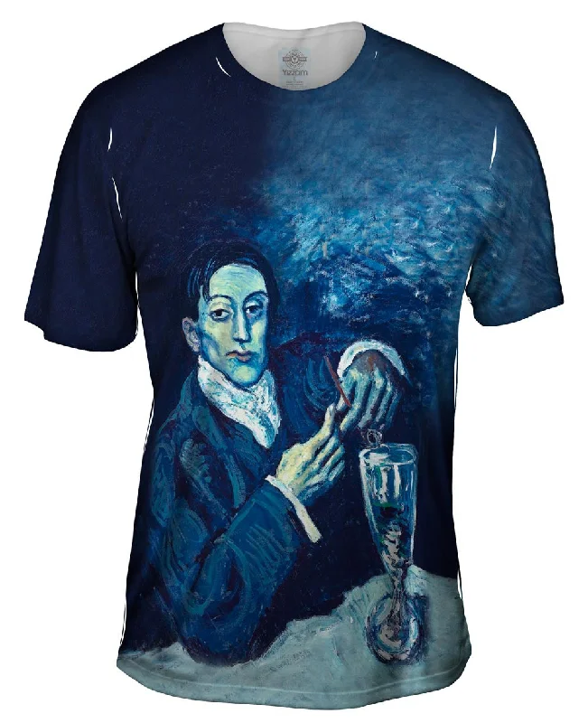 Men's v - neck muscle t - shirts for a body - building aestheticPable Picasso - "Portrait Of Angel Fernández De Soto" (1903) Men's v - neck muscle t - shirts for a body - building aestheticPable Picasso - "Portrait Of Angel Fernández De Soto" (1903)