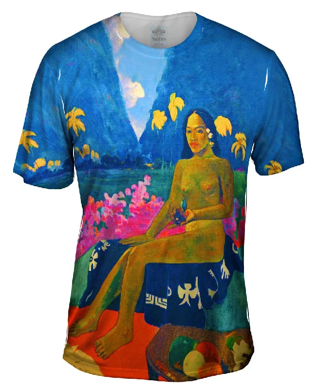 Men's plus - size pocket t - shirts with a classic lookPaul Gauguin - "The Seed Of The Areoi" (1892) Men's plus - size pocket t - shirts with a classic lookPaul Gauguin - "The Seed Of The Areoi" (1892)