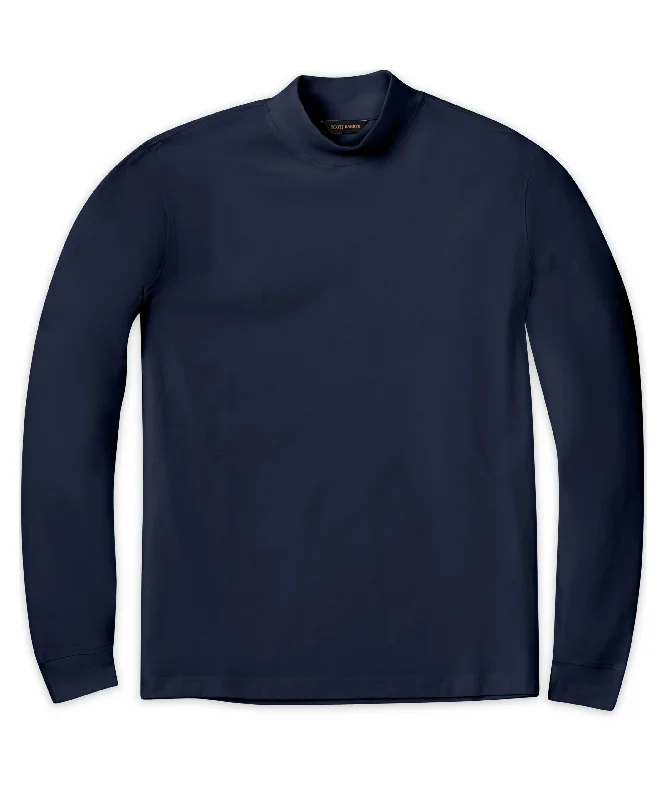 Men's moisture - wicking athletic t - shirts for intense workoutsPima Mock Turtleneck, Midnight Men's moisture - wicking athletic t - shirts for intense workoutsPima Mock Turtleneck, Midnight